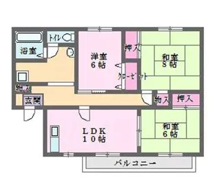サンシャイン池上【1階】の間取り
