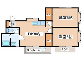 ホワイティ宮南【1階】の間取り