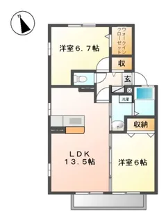 ルミエールTM【1階】の間取り
