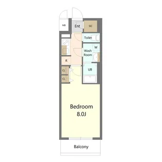 S-RESIDENCE堀田駅前futur【5階】の間取り