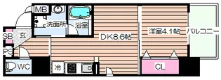 アザレア梅田【3階】の間取り