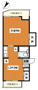 Kパレスレンガ坂【2階】の間取り