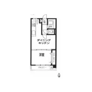 高輪ハイツ【3階】の間取り