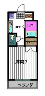 ラ・エスペランス4【1階】の間取り
