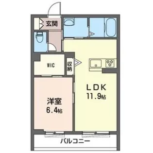 グランヴェール登戸【2階】の間取り