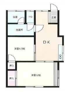 山田荘【1階】の間取り