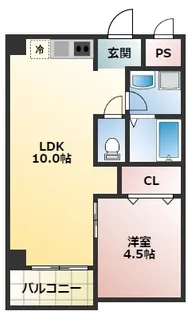 レクシア上新庄【3階】の間取り