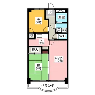 ブランネージュ塩田【2階】の間取り