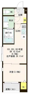 VILLA ASUKA【3階】の間取り