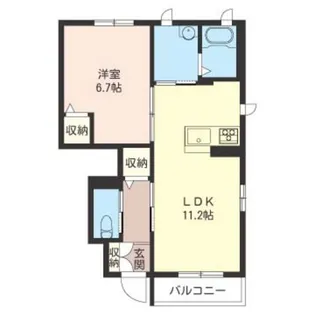 エスポワール【1階】の間取り