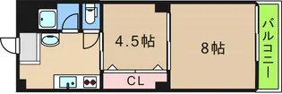 トーカイプラザ 壱号館【2階】の間取り