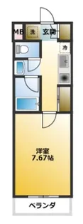Cs Manganji 1【2階】の間取り