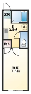 グリーンハイツB【2階】の間取り