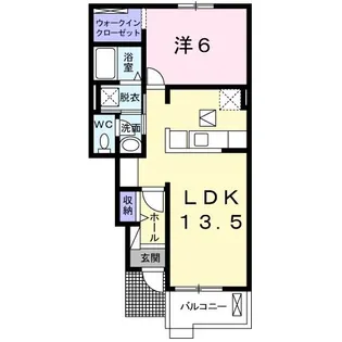クレセントヴィラ【1階】の間取り