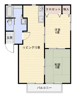 リバーライズ【1階】の間取り