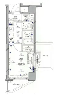 パレステュディオ新宿WEST【3階】の間取り