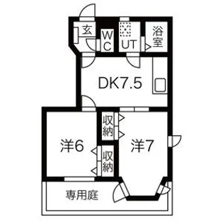 ピュアハウスA棟【1階】の間取り