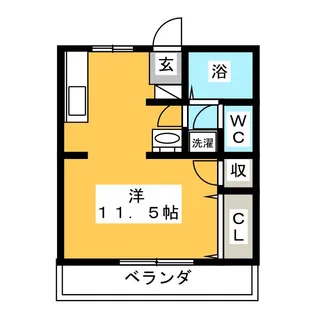 ラフォーレ前橋【1階】の間取り
