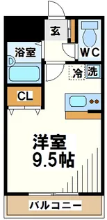 ルポゼ調布【3階】の間取り