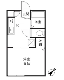 リベラルD【2階】の間取り