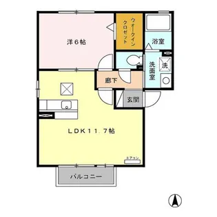セピアコート【1階】の間取り