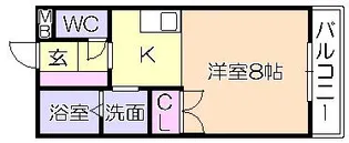 オーベルジュ錦【1階】の間取り