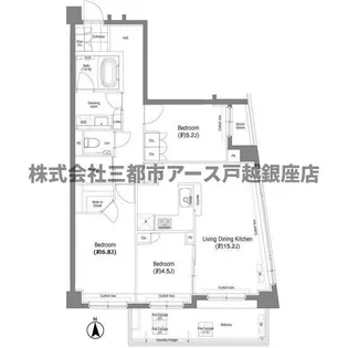 戸越銀座プレイス【5階】の間取り