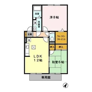 セジュールガーデン【1階】の間取り