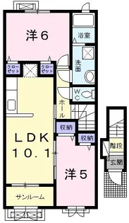 ミ カーサ【2階】の間取り