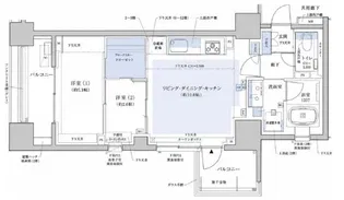 クレヴィア東京八丁堀 Chuo Minato【6階】の間取り