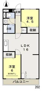 エバンス・ワケ【2階】の間取り