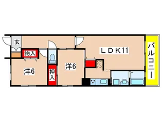 アイエスト芝公園【3階】の間取り