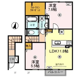 Tierra(ティエラ)【2階】の間取り