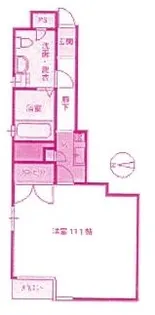 ハイツ梨郷【3階】の間取り