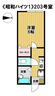 昭和ハイツ1【2階】の間取り