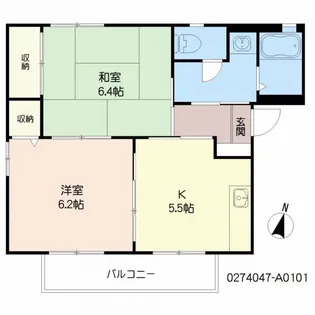 クレストコート勢家 A棟【1階】の間取り