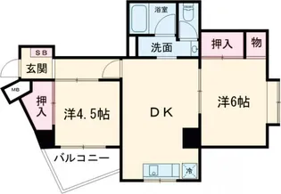 目黒ハイホーム【4階】の間取り