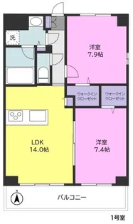 REGALO【7階】の間取り