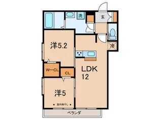 メゾン ド エル【2階】の間取り