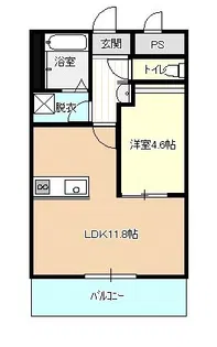 ソレイユ・ルヴァン宇都【4階】の間取り