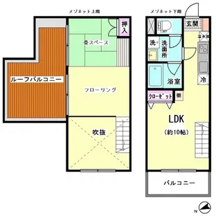 ウエダヤビル【4階】の間取り