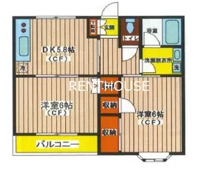 エミネンス国立 当社管理物件【2階】の間取り