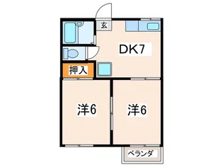 ハイムミサキ【2階】の間取り