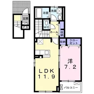 ミル・クレイン I【2階】の間取り