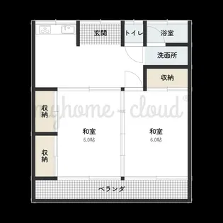 福永ハイツ【2階】の間取り
