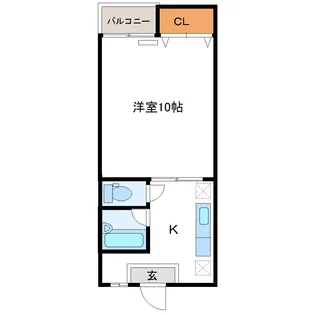 サンハイム清水【2階】の間取り
