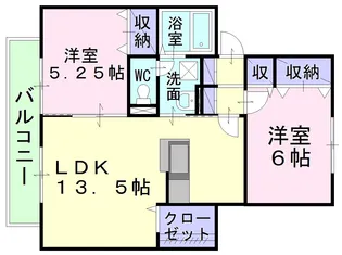 エクセレンス早島【2階】の間取り