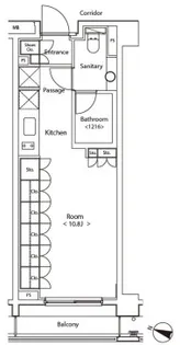 カスタリア新宿夏目坂【4階】の間取り