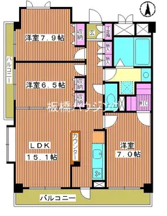 レジデンス富士【2階】の間取り