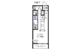 ルソーレ【3階】の間取り